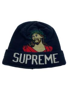 Supreme◆ニットキャップ/-/ウール/NVY/無地/メンズ