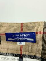 BURBERRY BLUE LABEL◆ショートパンツ/38/ウール/BEG/FQF84-581-53_画像4