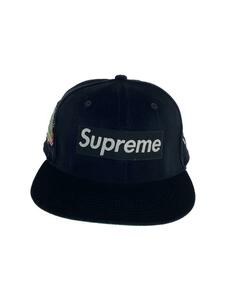 Supreme◆22FW/Velour Box Logo New Era/キャップ/7 1/4/ポリエステル/BLK/メンズ