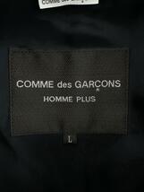COMME des GARCONS HOMME PLUS◆22AW/AD2022/袖ジップ/タグ付/ピーコート/L/ウール/BLK/PJ-C006_画像4
