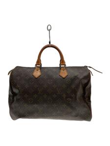 LOUIS VUITTON◆1)スピーディ35_モノグラム・キャンバス_BRW/PVC/BRW