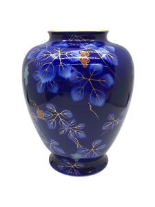 深川製磁◆金彩瑠璃葡萄/木箱/壷・花瓶/NVY