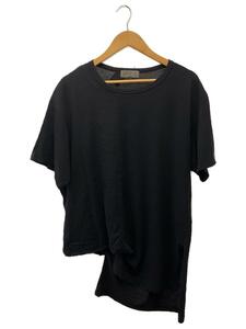 yohji yamamoto POUR HOMME◆Tシャツ/3/コットン/BLK