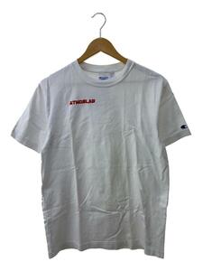 Champion◆19SS/ATMOSLAB/Tシャツ/L/コットン/ホワイト/C8-P356