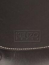 KENZO◆ショルダーバッグ/レザー/BLK_画像5