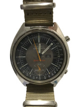 SEIKO◆ジャンク/未稼働/自動巻腕時計/アナログ/-/BLK/KHK/SS/6139-7050_画像1