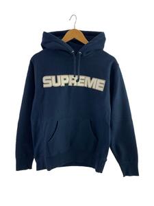 Supreme◆パーカー/S/コットン/NVY/perforated leather hooded sweatshirt
