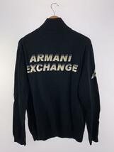 ARMANI EXCHANGE◆セーター(厚手)/M/コットン/BLK/無地_画像2