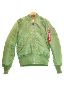 ALPHA INDUSTRIES◆MA-1/ボンバージャケット/M/KHK/TA0141-303/フライト