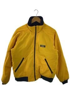 L.L.Bean◆80s/USA製/Warm-up Jacket/M/ナイロン/YLW/無地/5941