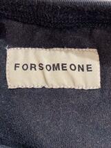 FORSOMEONE◆長袖Tシャツ/48/コットン/ブラック/78000131_画像3