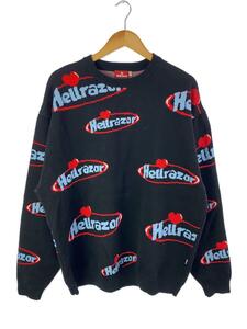 HELLRAZOR◆セーター(薄手)/XXL/コットン/BLK/総柄