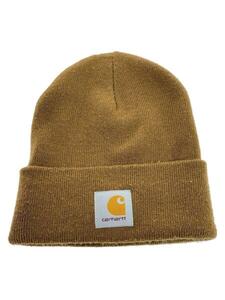 Carhartt◆ニットキャップ/-/アクリル/BRW/無地/メンズ