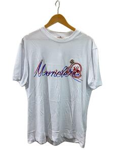 MONCLER◆Logo Embroidered T-shirt/Tシャツ/L/コットン/WHT/H10918C00042