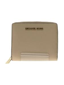 MICHAEL KORS◆JET SET TRAVEL/2つ折り財布/レザー/BEG/無地/レディース/35T0GTVD6L