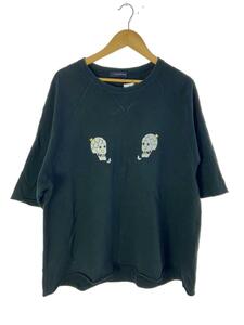 John UNDERCOVER◆カットソー/2/コットン/BLK/ブラック/19SS/タチキリ半袖BIG SWEAT