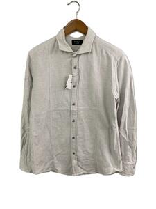 EPOCA UOMO◆長袖シャツ/48/コットン/WHT/無地/M1M12-647-04