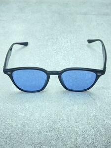 Ray-Ban◆サングラス/ボストン/プラスチック/BLK/BLU/メンズ/RB 4258-F