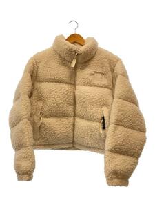 THE NORTH FACE◆ダウンジャケット/L/ポリエステル/WHT/High Pile Nuptse/NF0A7WSKN3N