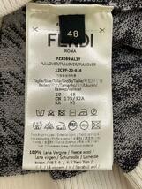 FENDI◆セーター(薄手)/48/ウール/BLK/FZX089/フェンディ_画像4