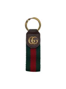 GUCCI◆キーホルダー/-/GRN/ストライプ/レディース