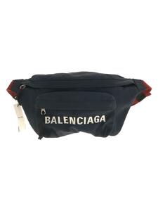 BALENCIAGA◆ウエストバッグ/ナイロン/NVY/533009