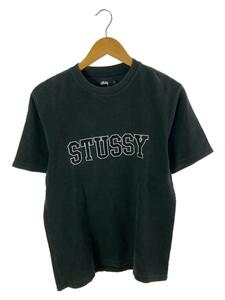 STUSSY◆使用感有/Tシャツ/S/コットン/BLK