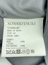 SOSHIOTSUKI◆テーラードジャケット/44/ウール/GRY/S23AW05JKT_画像5