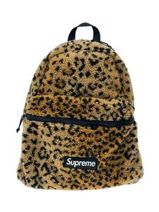 Supreme◆リュック/レオパード/CML/アニマル/17AW/Leopard Fleece Backpack Yellow