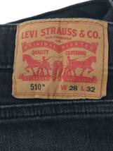 Levi’s◆510/ボトム/W28L32/デニム/BLK/05510-1110_画像4