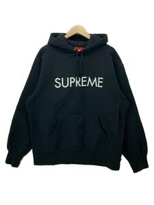 Supreme◆パーカー/L/コットン/BLK/ブラック/22AW/Capital Hooded Sweatshirt