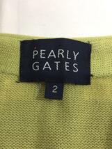 PEARLY GATES◆ベスト/2/コットン/GRN_画像3