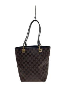 GUCCI◆GG柄トートバッグ/キャンバス/BRW/総柄/002.1099