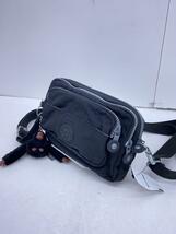 Kipling◆ショルダーバッグ/PVC/BLK/無地_画像2