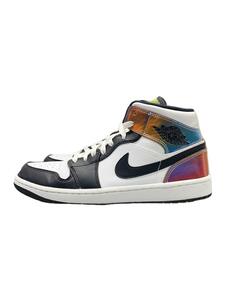 NIKE◆AIR JORDAN 1 MID_エアジョーダン 1 ミッド/27cm/BLK/DM7802-100