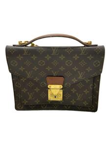 LOUIS VUITTON◆モンソー_モノグラム・キャンバス_BRW/PVC/BRW