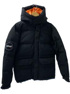 Schott◆RETRO SHELL DOWN PARKA/ダウンジャケット/S/ポリエステル/BLK/3192038