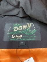 Schott◆RETRO SHELL DOWN PARKA/ダウンジャケット/S/ポリエステル/BLK/3192038_画像3