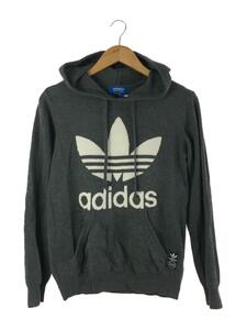 adidas◆セーター(薄手)/XS/コットン/GRY/無地/D84119