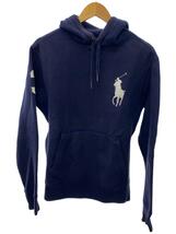 POLO RALPH LAUREN◆パーカー/S/コットン/NVY/無地_画像1