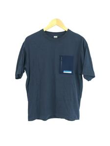 HELLY HANSEN◆Tシャツ/L/コットン/NVY/無地