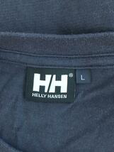 HELLY HANSEN◆Tシャツ/L/コットン/NVY/無地_画像3