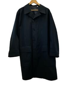 UNIQLO U◆ステンカラーコート/L/ポリエステル/BLK/311-452172