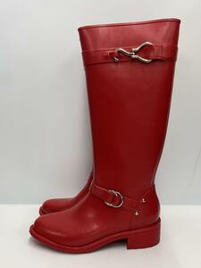 COLE HAAN◆レインブーツ/UK8/RED/PVC/D34234