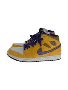 AIR JORDAN 1 RETRO MID "LAKERS" 554724-708 （イエロー/ブルー/パープル）