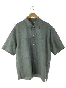 MONKEY TIME◆PE JACQUARD CUT-OFF SHIRT/XL/ポリエステル/BLU/総柄/8316-299-0368