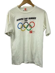 1992/オリンピック/coca cola/襟汚れ/Tシャツ/-/コットン/WHT/プリント