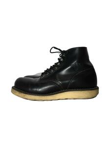 RED WING◆レースアップブーツ・6インチクラシックプレーントゥ/US5/BLK/レザー