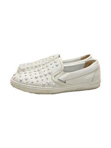 JIMMY CHOO◆ローカットスニーカー/43.5/WHT/レザー