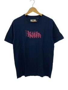 KITH◆Tシャツ/S/コットン/NVY/無地/KH3354